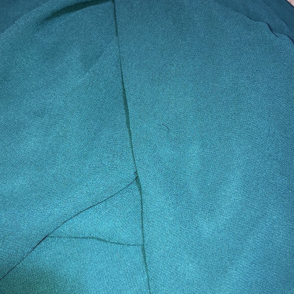 Lulus bridesmaids Thoughts of Hue Emerald Green Surplice Maxi Dress medium - Picture 14 of 14